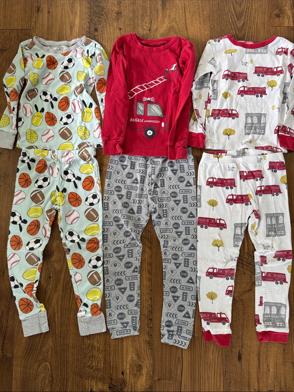 Bundle of boys pajamas, size 5T, Honest & Carter’s